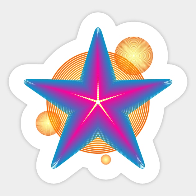 Geometric Star Sticker by TattooTshirt